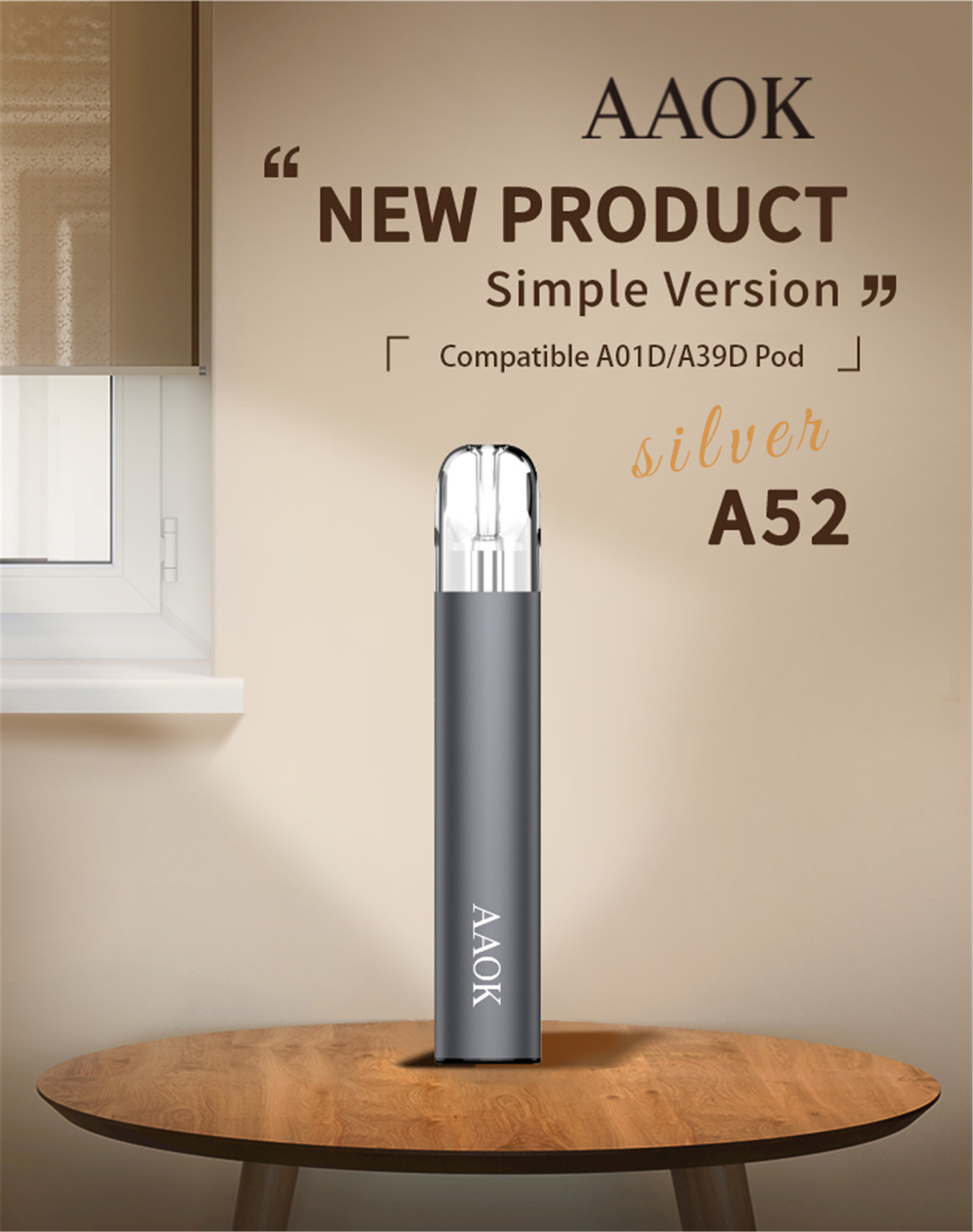 A52 Rechargeable & Refillable open vape system-4 (1)