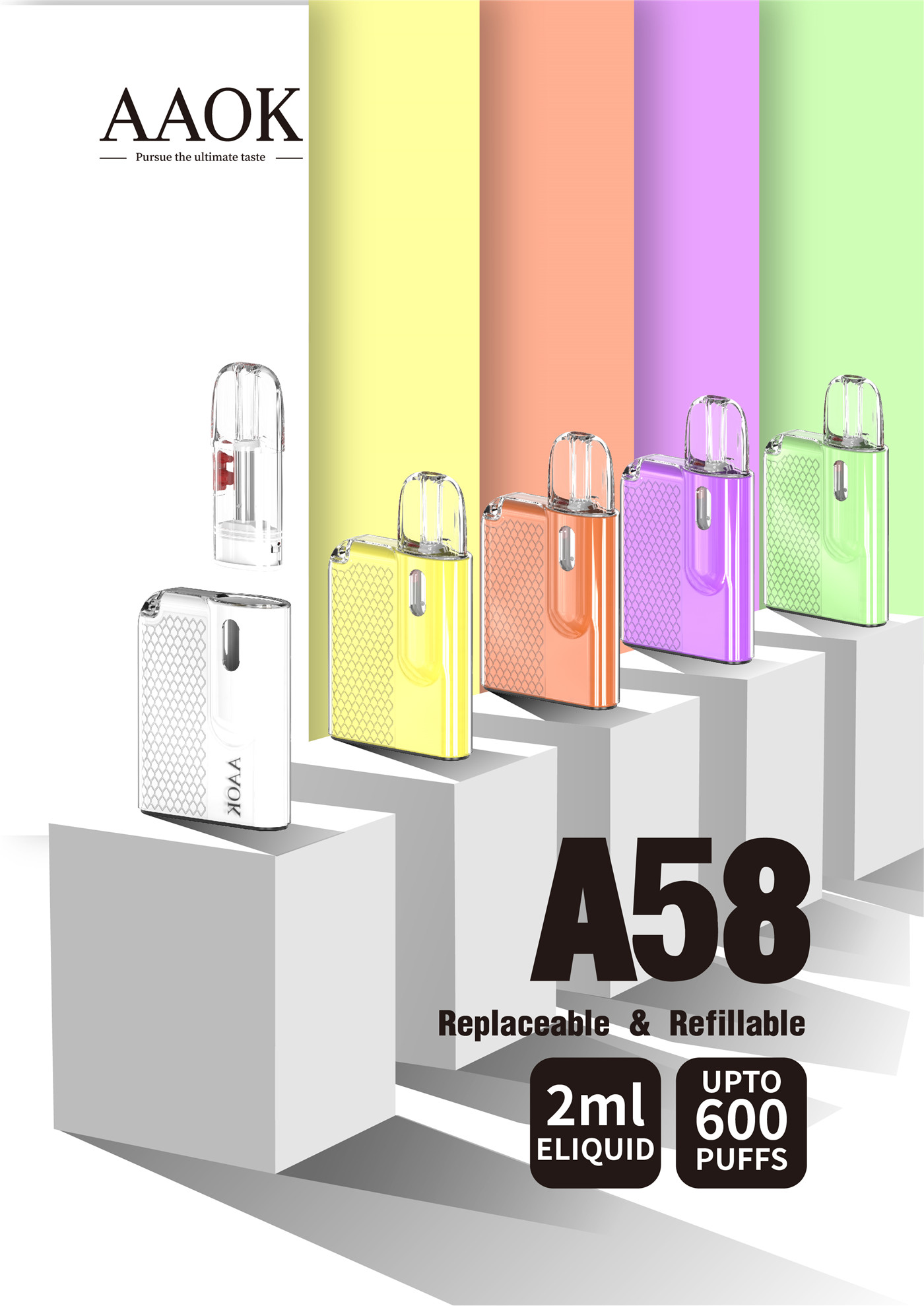 A58 Rechargeable & Refillable Open Vape System-4 (2)