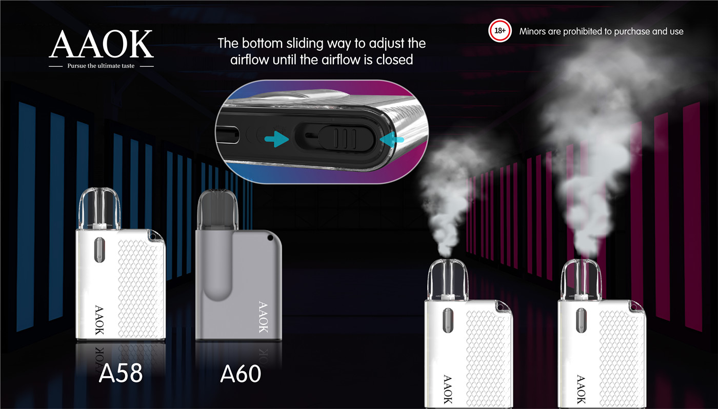 ʻO A58 hiki ke hoʻopaʻa hou a hoʻopiha hou i ka ʻōnaehana vape wehe-4 (4)