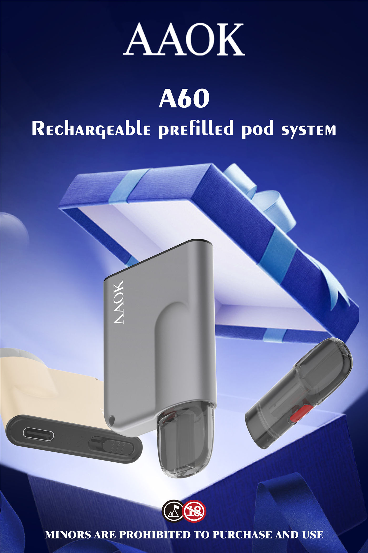 A60 Rechargeable & Refillable vape system-2 (3)