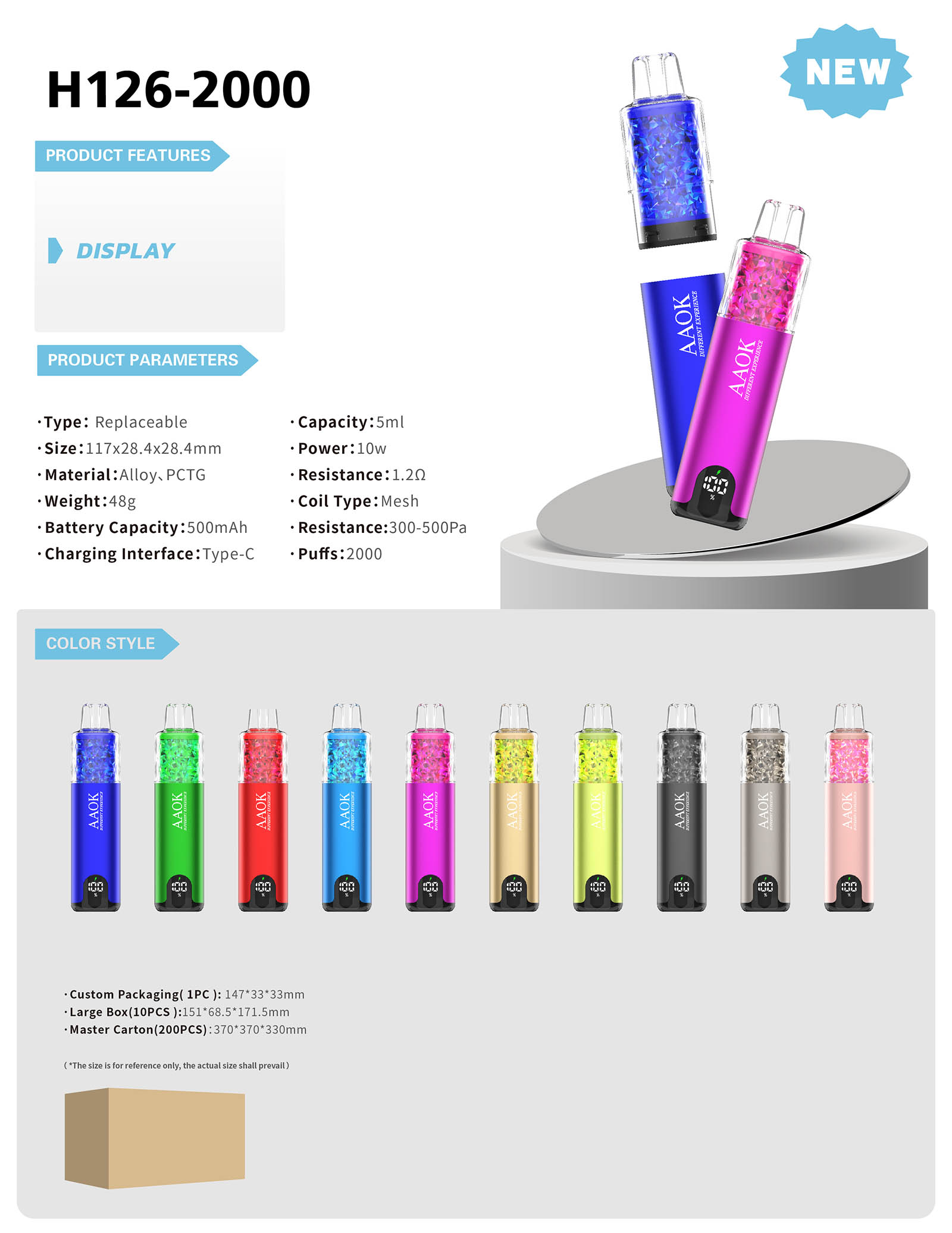 Pod System Vape from AAOK vape factory