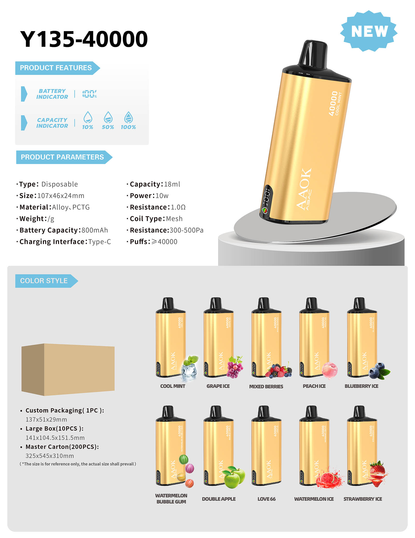 A135 disposable vape true factory