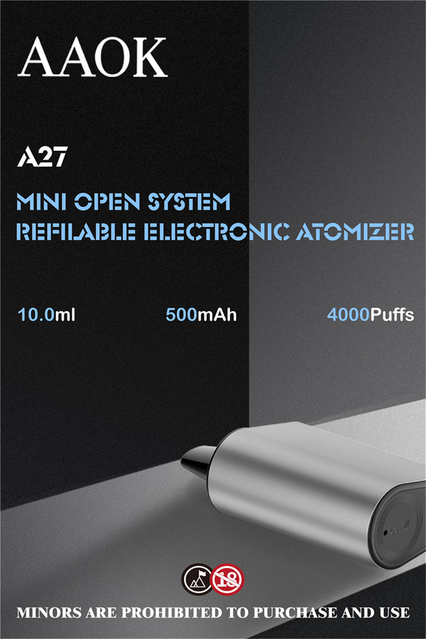 A27 Rechargeable Replaceable vape system-3 (1)