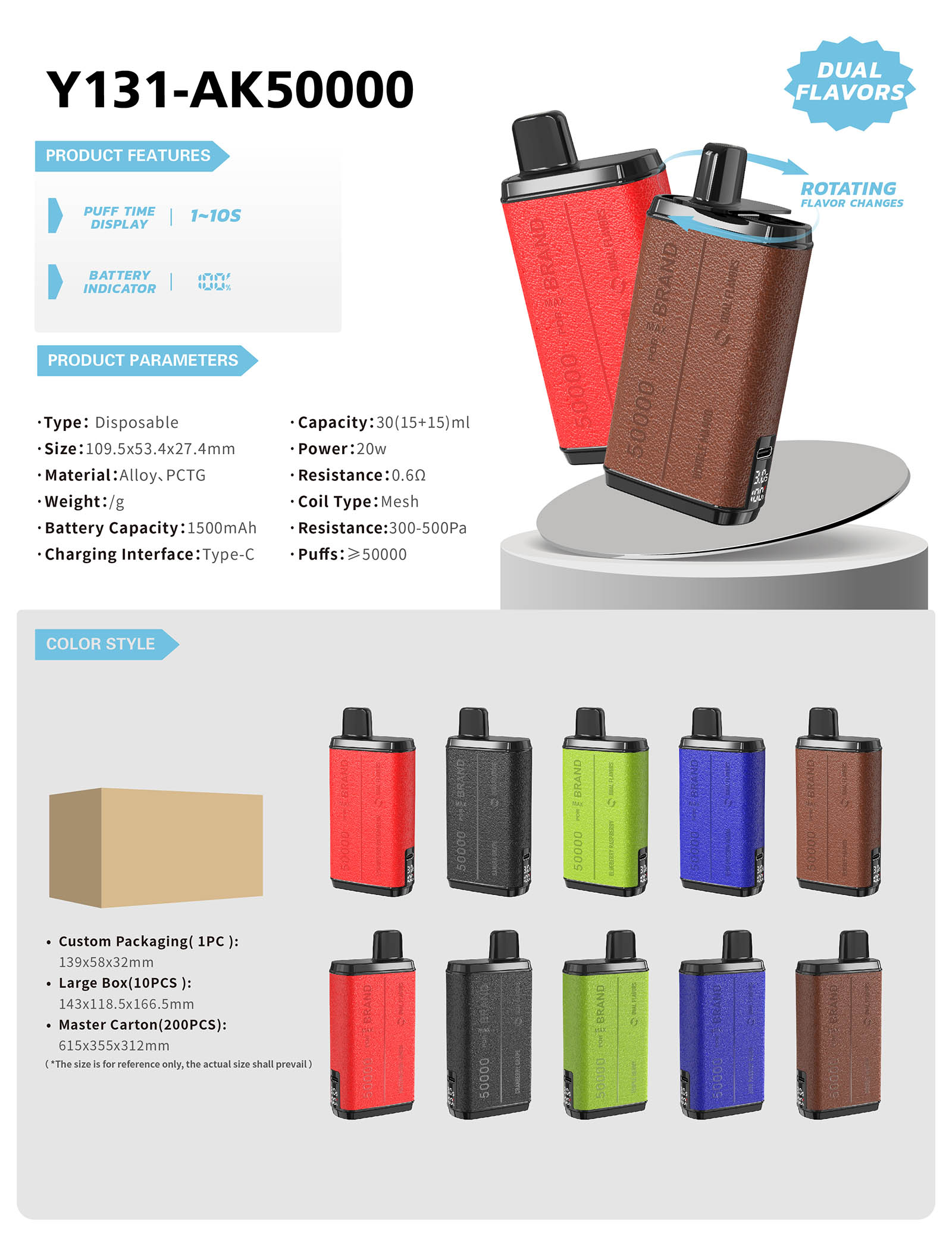 disposable vape true 24ml e-liquid display